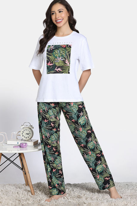 Zivame Knit Poly Pyajama Sets-Tap shoe — image 2